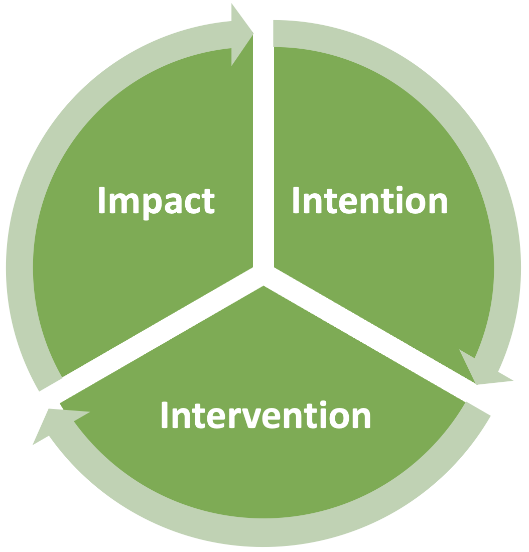impact intention intervention diagram
