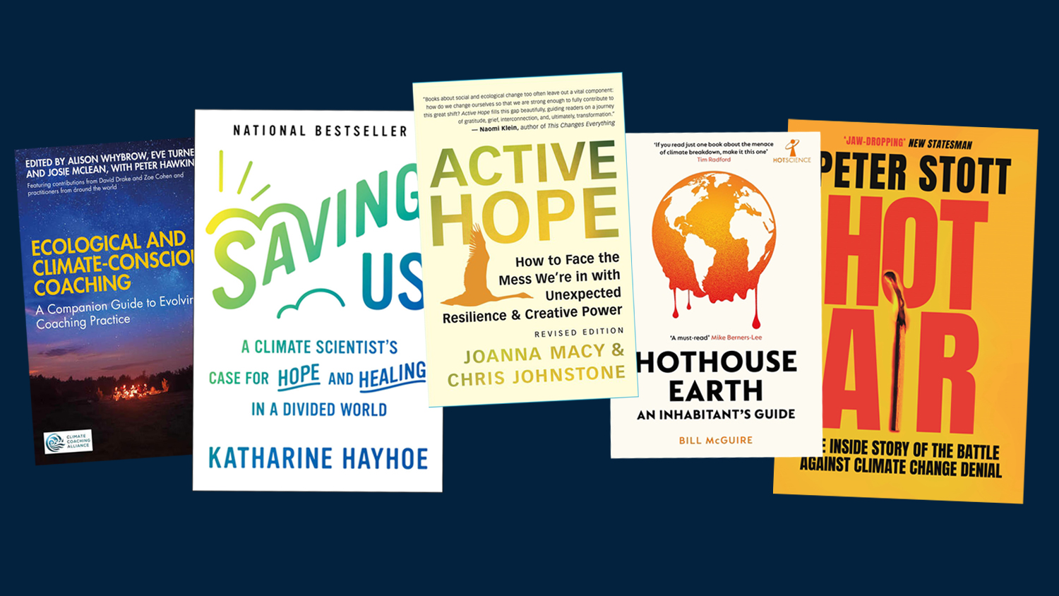 five climate book covers